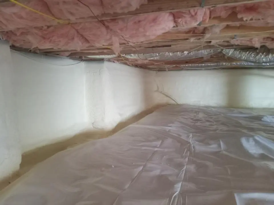 Crawl space encapsulation with closed-cell spray foam for Roof Maintenance in Wesley Hills